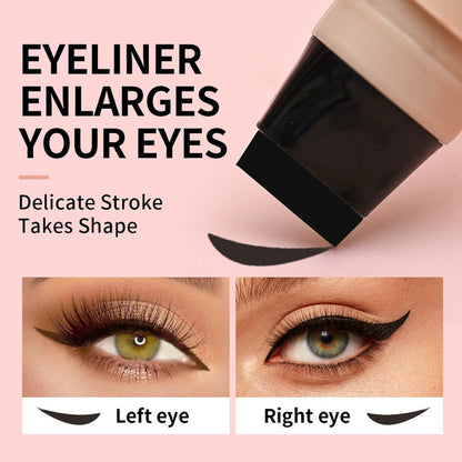 Buy 1 Get 1 Free! Dual‑Ended Waterproof Cat Eye Eyeliner Stamp Pen